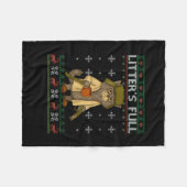 Litter's Full Funny Parody Outfit Sarcastic Christ Fleece Deken (Voorkant (Horizontaal))