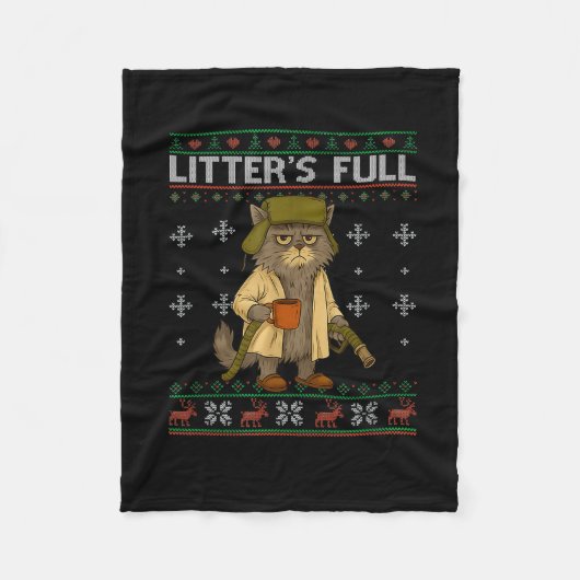 Litter's Full Funny Parody Outfit Sarcastic Christ Fleece Deken (Voorkant)