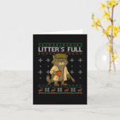 Litter's Full Funny Parody Outfit Sarcastic Christ Kaart (Gele Bloem)