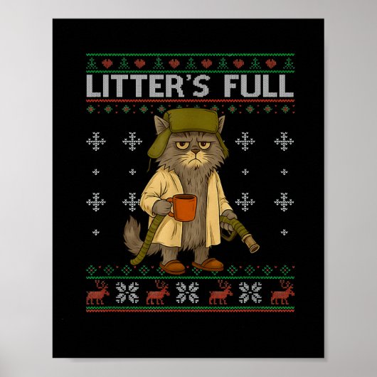 Litter's Full Funny Parody Outfit Sarcastic Christ Poster (Voorkant)