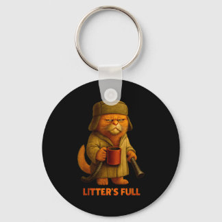 Litter's Full Kat Parodie T-shirt  Sleutelhanger