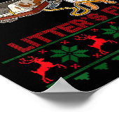 Litter's Full Merry Christmas Funny Cat Lover Ugly Poster (Hoek)