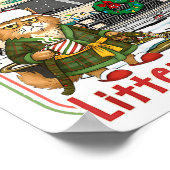 Litter's Full Merry Christmas Funny Cat Lovers Hol Poster (Hoek)