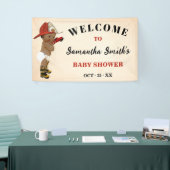 Little AA Brandweerman Welkom Baby shower Banner (Beurs)
