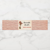 Little AA Fireman Baby shower Waterflesetiket Waterfles Etiket (Enkel label)