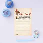 Little AA Fireman Wie ben ik Baby shower Game Kaar Flyer (Enkel)