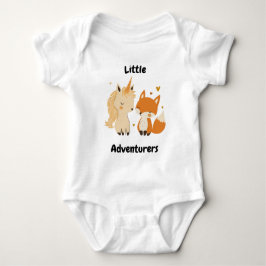 Little Adventurers Unicorn & Fox Baby Schattigee v Romper