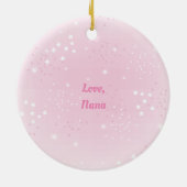 Little African American Ballerina Round Ornament (Achterkant)