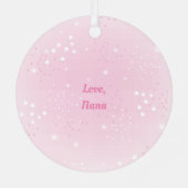 Little African American Ballerina Round Ornament (Achterkant)