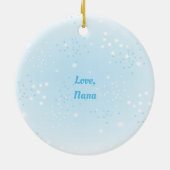 Little African American Ballerina Round Ornament (Achterkant)