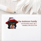 Little African American Christmas Witch Etiket (Insitu)