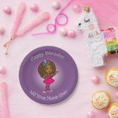 Little African American Princess Bord (Feest)
