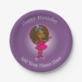 Little African American Princess Bord (Voorkant)
