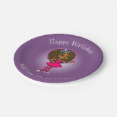 Little African American Princess Bord (Gekanteld)