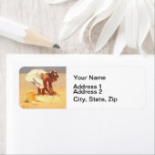 Little African Girl on Beach Etiket (Insitu)