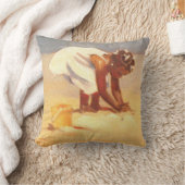 Little African Girl on Beach Kussen (Deken)