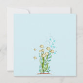 Little African Mermaid Baby shower Invitation Kaart (Achterkant)