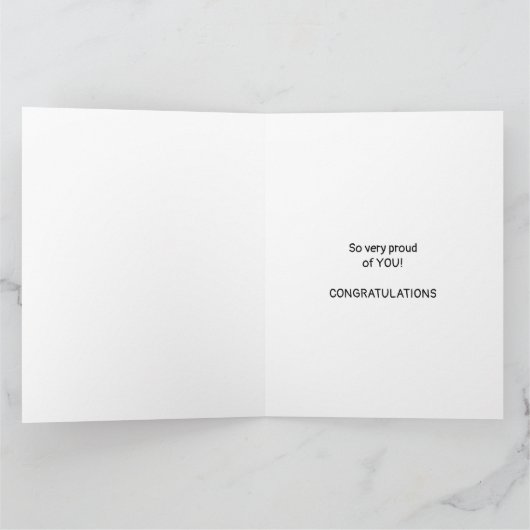 Little Afstuderen Boy Dark Skin Big Kaart (Binnen)