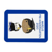 Little Afstuderen Boy Dark Skin Magneet (Horizontaal)