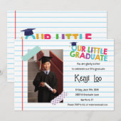 Little Afstuderen Invitation Kaart (Voorkant / Achterkant)