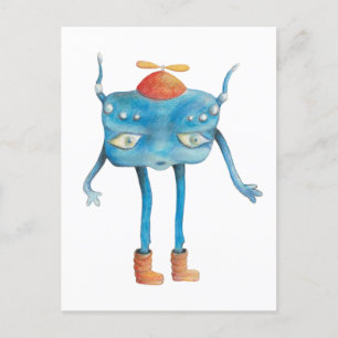 Little Alien Pi Briefkaart