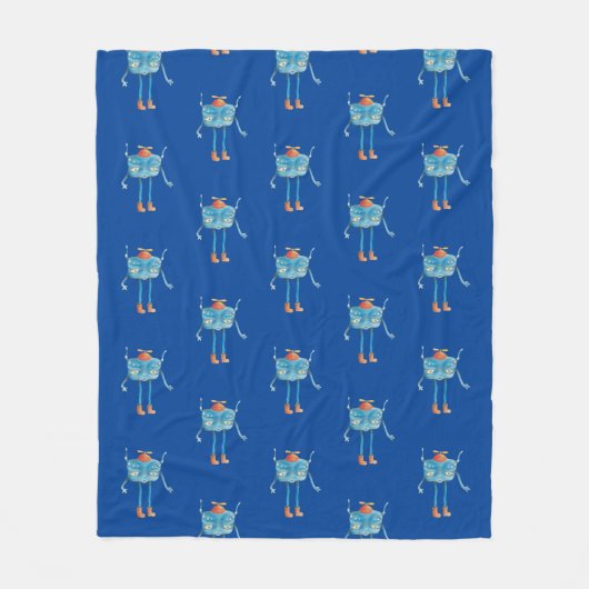 Little Alien Pi Fleece Deken (Voorkant)