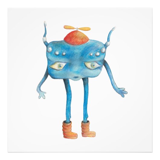 Little Alien Pi Foto Afdruk (Voorkant)