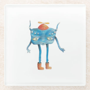 Little Alien Pi Glazen Onderzetter