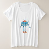 Little Alien Pi Grote Maat T-shirt (Design voorkant)