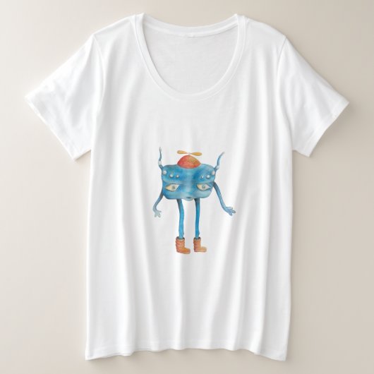 Little Alien Pi Grote Maat T-shirt (Design voorkant)