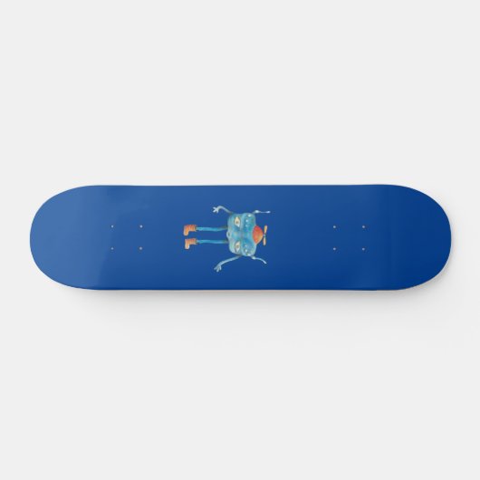 Little Alien Pi Illustration Persoonlijk Skateboard (Horizontaal)