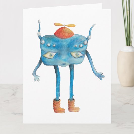 Little Alien Pi Kaart (Voorkant)