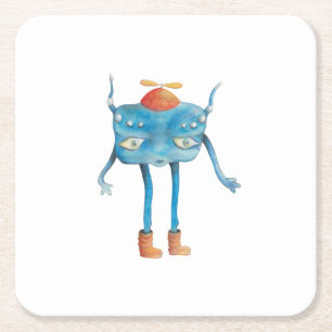 Little Alien Pi Kartonnen Onderzetters