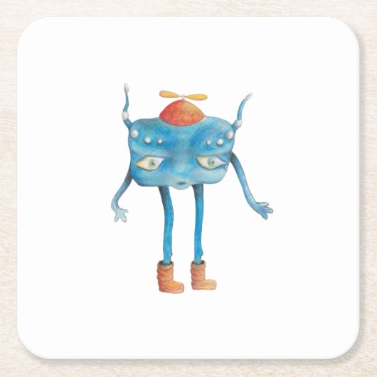 Little Alien Pi Kartonnen Onderzetters (Voorkant)