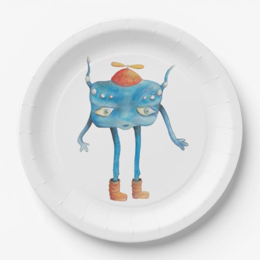 Little Alien Pi Papieren Bordje (Voorkant)