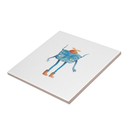 Little Alien Pi Tegeltje (Zijkant)