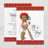 Little All Star Baby Boy Shower Kaart (Voorkant / Achterkant)