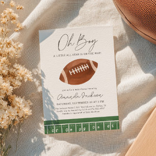 Little All Star Football Baby shower Kaart