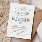 Little All Star Football Baby shower Kaart