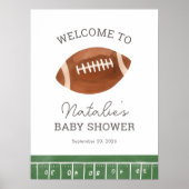 Little All Star Football Baby shower Welkomstbord Poster (Voorkant)