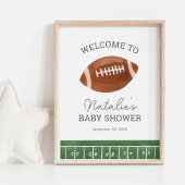 Little All Star Football Baby shower Welkomstbord Poster