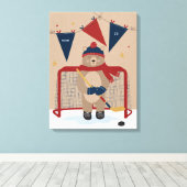 Little All-Star Rinkside Rookie Canvas Print (Insitu (Houten vloer))