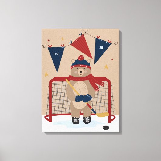 Little All-Star Rinkside Rookie Canvas Print (Voorkant)