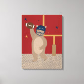 Little All-Star Touchdown Teddy Canvasprint Canvas Afdruk (Voorkant)