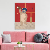 Little All-Star Touchdown Teddy Canvasprint Canvas Afdruk (Insitu (Woonkamer))