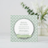 Little Alligator Square Baby shower Invite Kaart (Staand voorkant)