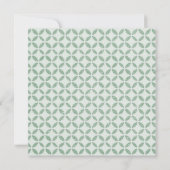 Little Alligator Square Baby shower Invite Kaart (Achterkant)