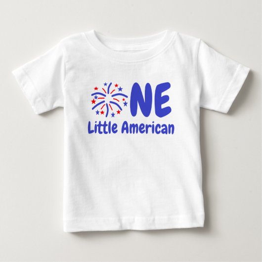 Little American 1st Birthday Baby T-Shirt (Voorkant)