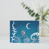 Little Amethyst Owl Briefkaart (Staand voorkant)