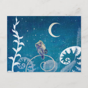 Little Amethyst Owl Briefkaart